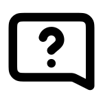 Message Square Question SVG Icon
